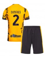 Inter Milan Denzel Dumfries #2 Alternativní dres pro děti 2024-25 Krátký Rukáv (+ trenýrky)